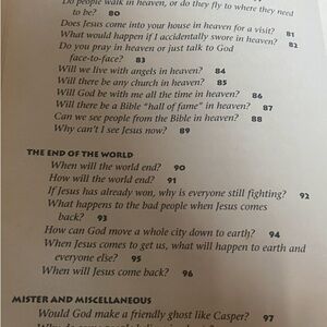 104 Questions Children Ask About Heaven & Angels Book/ answers from the Bible